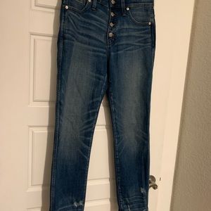 Madewell “Slim Straight” button fly jeans